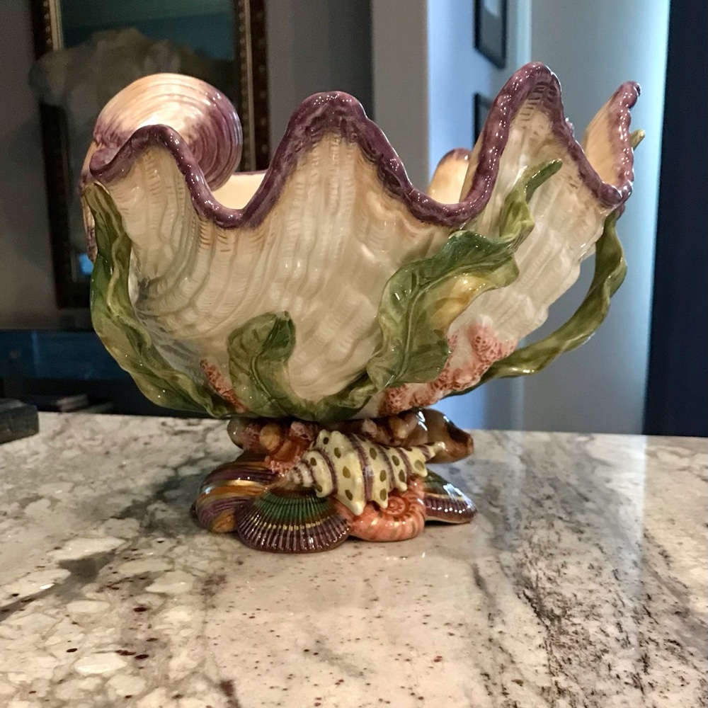 Fitz and Floyd Oceana Classics Centerpiece Bowl
